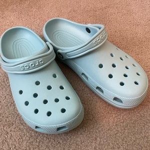 Light Blue Crocs size W11